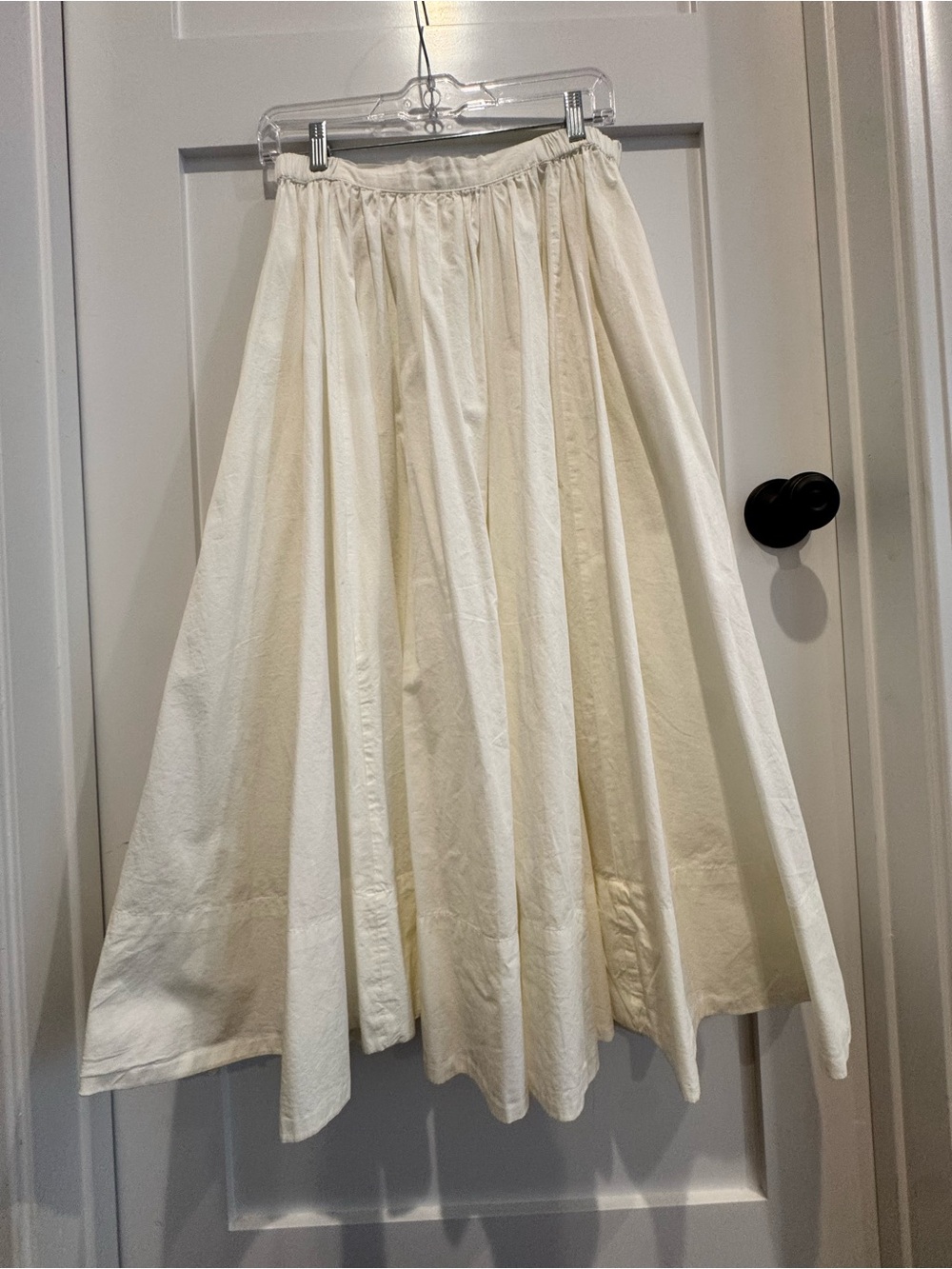 Free People Cream Full Midi Skirt